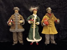 Set Of 3 Vtg 1987 - 88 Clothtique Possible Dreams Christmas Carolers Victorian picture