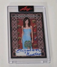 2025 Leaf Metal St. Patrick's Day Mash Ups ELIZABETH HURLEY 1/1 RED SHIMMER AUTO picture
