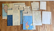 Lot of 14 Vintage Maps Nat Geo Rand McNally USA World Aviation Star Chart picture