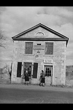 Photo:Old Mystic Connecticut 1940 Girl Washing Post Office Windows FSA picture