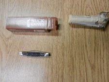  NIB 1989 Buck Lancer 305BB 2 Blade Pocket Knife W/Box Bone Handles 2 3/4