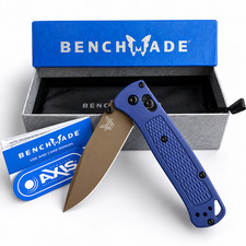 Benchmade 535FE-05 Bugout Crater Blue Grivory Handle S30V Blade Folding Knives picture