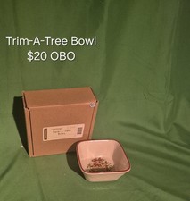 Longaberger Trim-A-Tree Bowl Christmas Holiday Pottery Basket Weave Original Box picture