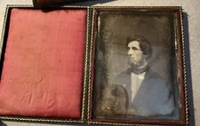 Antique Daguerreotype Portrait Photo Case Mid-1800's Estate Image Shift picture