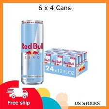 Red Bull Zero Energy Drink, 12 fl. oz., 6 x 4 Cans, 114mg Caffeine, Taurine & B picture