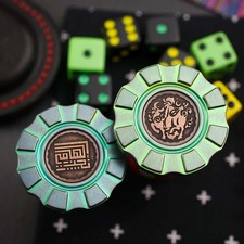 hitex gear poker chip HiTex Gear X Elhamy Naguib Zodiac Chips, Titanium C picture