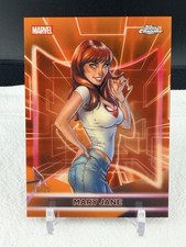 2026 Topps Chrome Neon Marvel Mary Jane True Orange /25 Rare picture