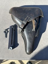 Original WW2 German 1940 Luger Hans Roemer Holster w/ E655 Tool 122 E37 Magazine picture