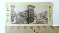 Bangor Maine Main Street Stereoview The Bangor News Co. 1880s Old Corner picture