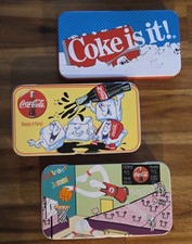 Vintage Coca-Cola Collector Tins Lot of 3 - Coke Is It Always Jammin picture