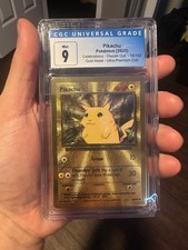 [CGC 9] Charizard & Pikachu Gold Metal Ultra Premium Celebrations Set picture