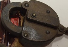Vintage Obsolete Western Maryland Ry Switch Padlock Marked: WM Ry picture