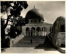 GA226 Approx 1920s Original Photo DOME OF THE ROCK ISLAMIC SHRINE AL-AQSA MOSQUE picture