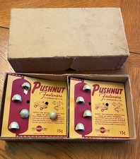 Vtg 1950s Pushnut Fasteners The Dot Line 1/4” Toy Repair 15¢ Cards 7 In Box picture