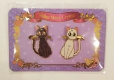 Sailor Moon Crystal Taiwan Pop-Up Store Luna & Artemis Pin Set (Brand New)  picture