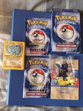 Vintage 1999 Pokémon Starter Set | Complete | Sealed AMBER Glass Beads - V2/V3  picture