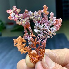 19G Rare iridescent Natural Copper crystal mineral specimen picture