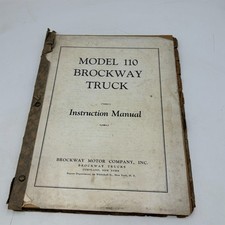 Brockway Model 110 Truck Instruction Manual Vintage Factory Service Repair Book picture