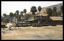 Christian's Hut at Isthmus Cove, Catalina Island 1930s. Colorized Reprint 12x8 picture