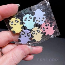 VTG 80s Sanrio Pastel Rainbow Teddy Bears PANDAS ERASERS Kawaii Showa Sealed NOS picture
