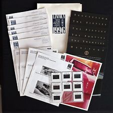 1996 Pebble Beach Concours Lincoln Press Kit Slides Photos Continental Capri  picture