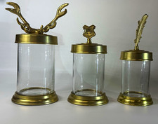 Pottery Barn Teen Harry Potter Canisters Set 3 Antlers Crest Quill PB Teen picture
