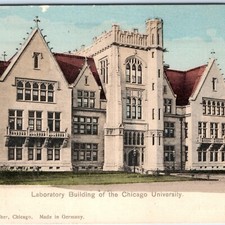 c1900s Chicago, IL University Laboratory Building Postcard Litho B Sebastian picture