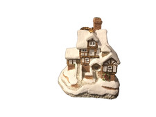 David Winter Miniatures, Scrooge's Counting House Christmas Ornament, 1987, EC picture