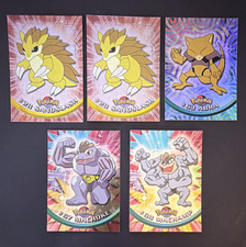 Pokémon Topps TV Animation Trading Cards 1999 #28/63/67/68 Lot (5) Holo picture
