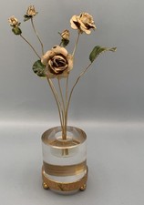 VTG Jane Hutcheson Enameled Flowers w/Lucite Base Gorham Fleurs Des Siecles picture