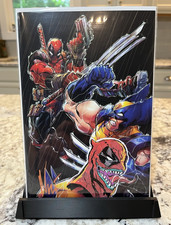 Deadpool vs Wolverine Artist Proof AP5 Eddie Nunez Signed COA Marvel Venom Sketc picture