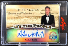 Aaron Paul 2026 Leaf Metal Presidents' Day Encased Auto Card 1/1 Jesse Pinkman picture
