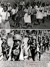 LG980 1966 AP Wire Photo SPEAK SOFTLY AND CARRY A GUN INDONESIAN WOMEN SOLDIERS picture