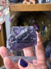 Purple Fluorite Crystal | Natural Cleaved Fluorite Specimen | Deep Violet picture
