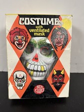 Vintage 1972 Ben Cooper Halloween Skeleton Costume Mint In BOX Unused NICE picture