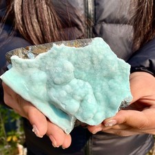 322G Natural Clear Blue-vein Crystal stone Rare Mineral Specimens China picture