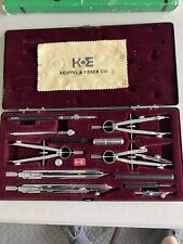 Vintage (NOS) K&E  Drafting Set Drawing Instruments w/Original Hard-Shell Box picture