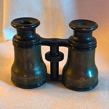 Antique Vintage Black Opera Glasses Binoculars - Classic Black Binoculars picture