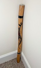 Hand Made & Painted Wooden Didgeridoo Souvenir Australian Folk Instrument picture