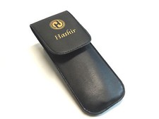2PCS HIGH QUALITY CLASSIC BARBERS LEATHER POUCH CASE FOR STRAIGHT RAZORS picture