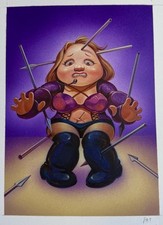 2019 LOST GPK Garbage Pail Kids Original Card Pat Chiamuang RARE Brittany Spears picture