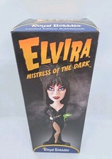 Royal Bobbles Elvira Mistress Of The Dark Bobblehead Black Dress Figure 2016 NIB picture