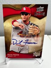 2009 UPPER DECK ICONS DAVID FREESE AUTO ROOKIE RC CARDINALS /200 RED picture