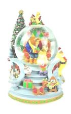 Disney Beauty and the Beast Christmas Snow Globe Rare picture