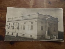 Antique Photo Early 1900s Classical Revival School College Building Gymnasium picture