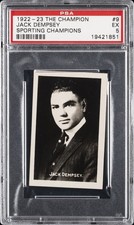 1922-23 THE CHAMP SPORTING CHAMPIONS #9 JACK DEMPSEY PSA 5 picture
