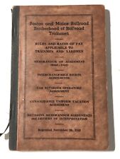 Vintage Nov 1948 Boston & Maine B&M Railroad Rules & Rates of Pay Trainmen picture