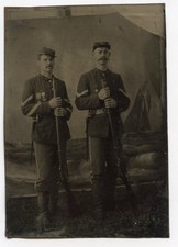 CDV-sized tintype of Indian Wars infantry corporals picture