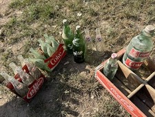 Vintage Coca-Cola Bottles Two Vintage Sprite Bottles Empty Bottles picture
