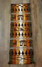Vtg Peru South American Woven Weaving Art Wall Hanging Tapestry W Llama 15